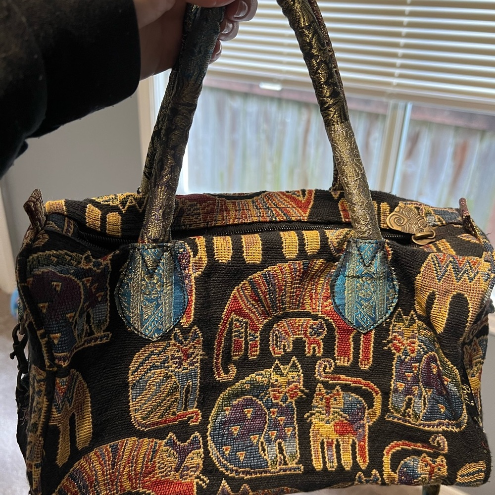 Laurel Burch vintage cat purse